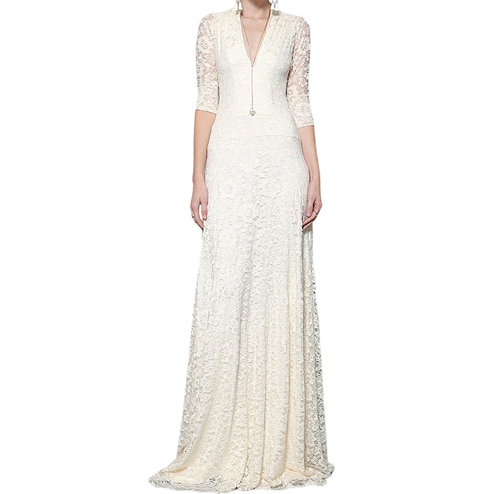 Kucoon Designs Diana Lily Elegant Crème Lace Ivory Gown